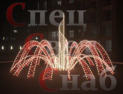 Светодиодный фонтан "Симфония" Красный
