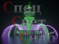 Светодиодный фонтан "Императорский" Фиолетово-зеленый Акция