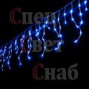 Светодиодная гирлянда. Бахрома 40 x 0,6 м Синяя. Нить белая. Уличная