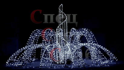 Светодинамический фонтан "Симфония" Белый 570х300 см