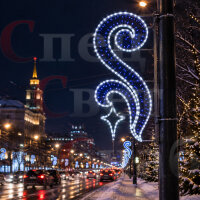 Световые консоли на столбы Сверкающая нить 10шт.