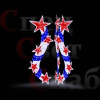 Стела трио "Звездный путь" с лентой 2м