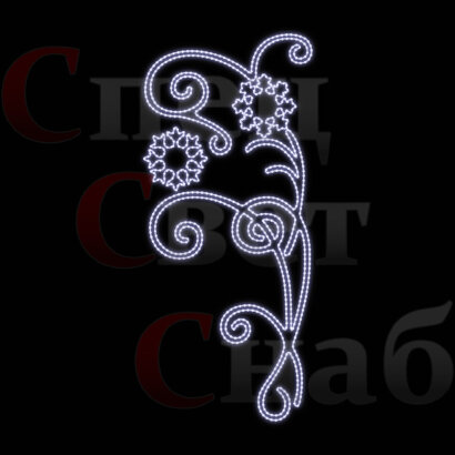 Светодиодная консоль Звездные узоры Белая